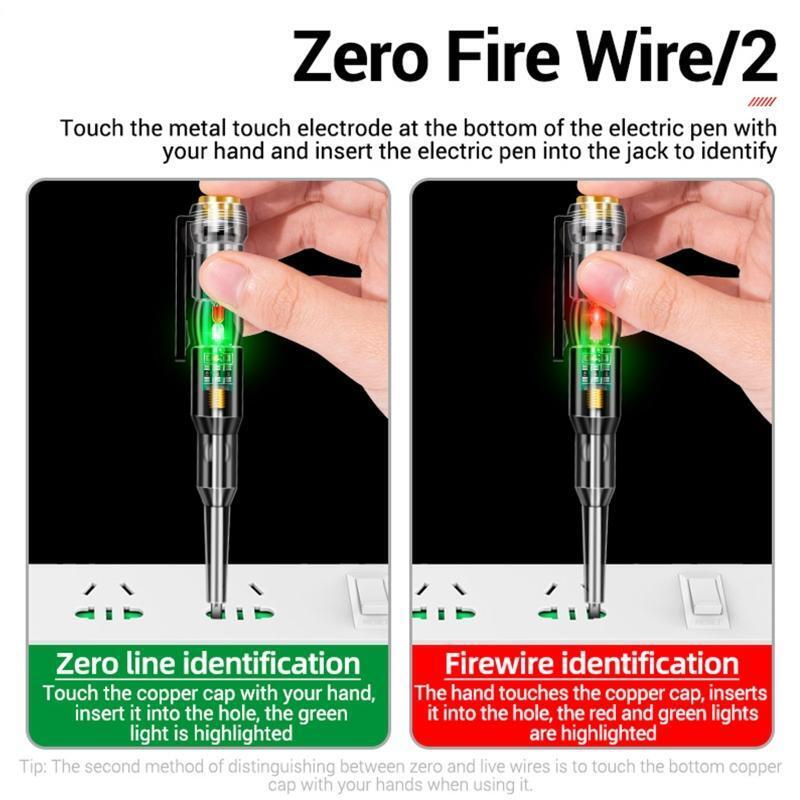 Voltage Detector Meter Induction Probe Pen Test 24-250V Electric Pen Tester