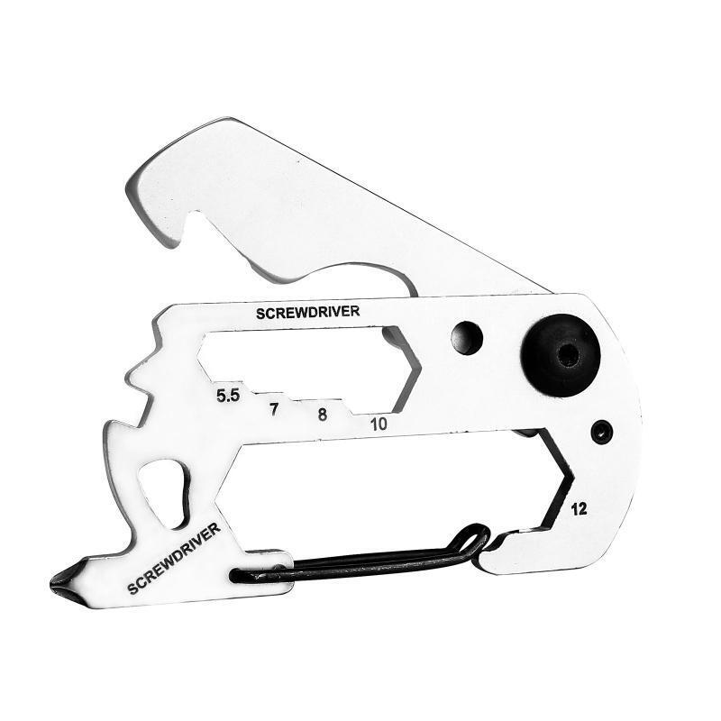 Carabiner Clip, Stainless Keychain Clip Multifunctional Bottle Opener Keychain