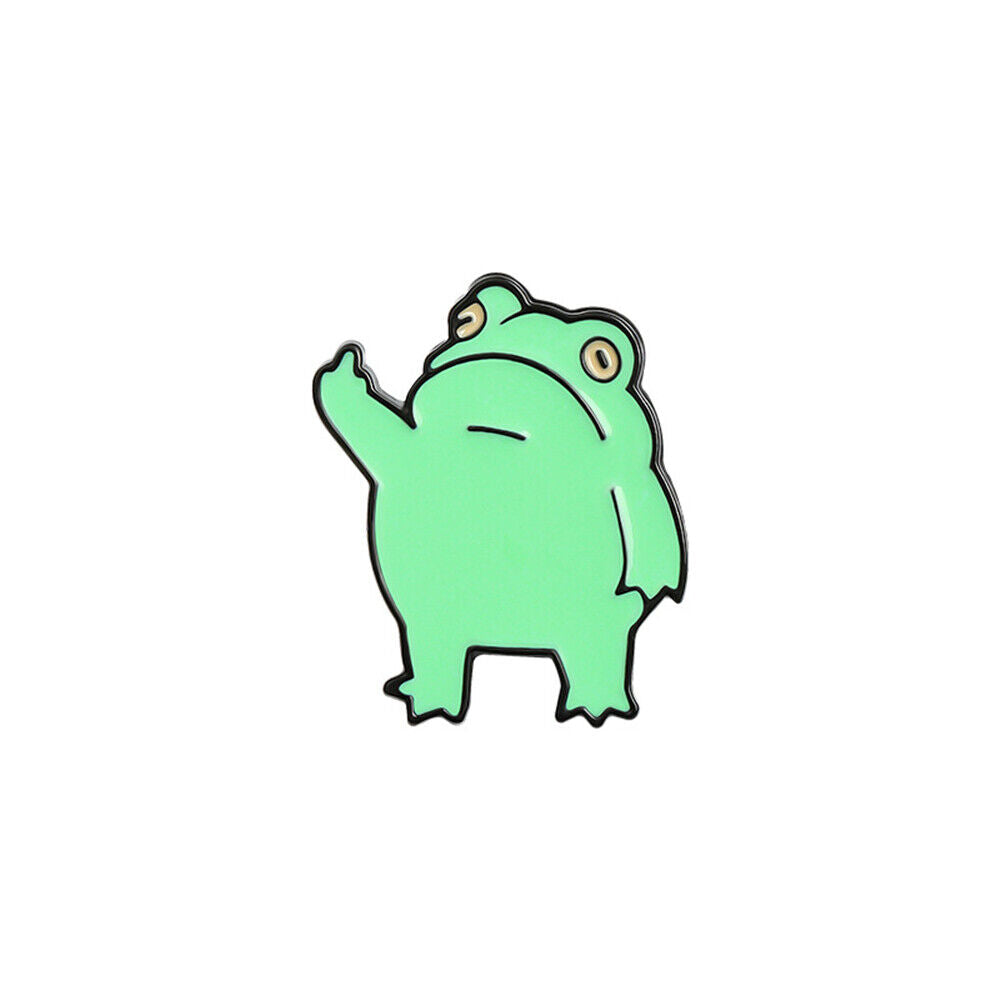 Clothes Jewelry Cartoon Lapel Pins Cute Badge Frog Enamel Pin Novelty Animal