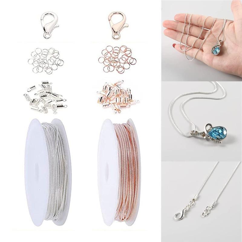 4Color Jewelry Making Chains,Jewelry Chains,Lobster Clasps,Jump Rings,Connectors