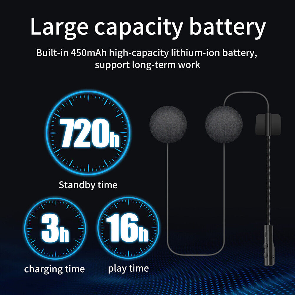 Outdoor Helmet Earphone Automatic Answering Helmet Stereo Music Earphone