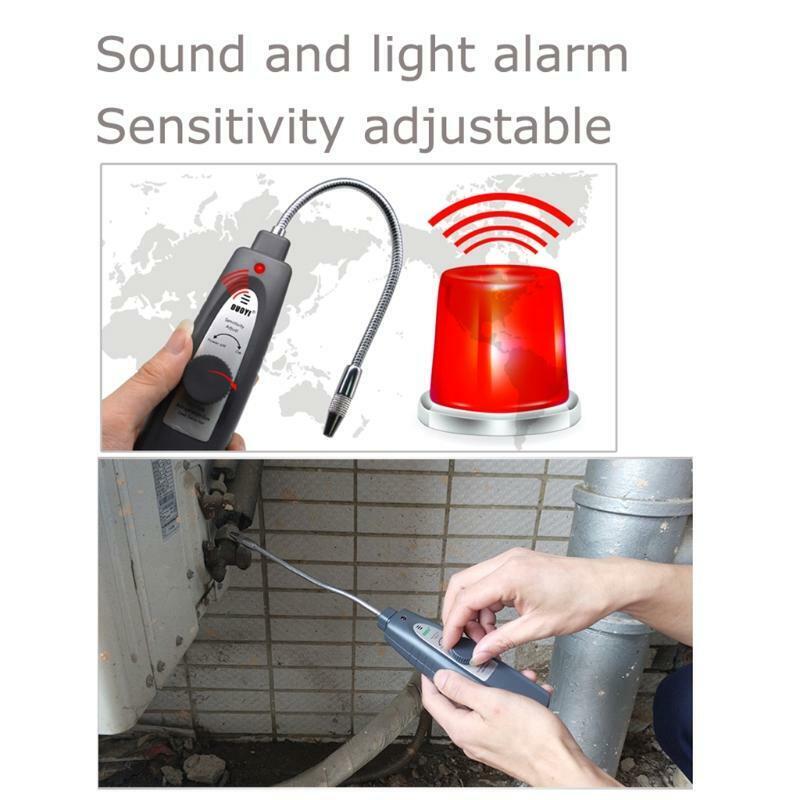 HVAC Refrigerant Leak Detector Auto Halogen Leakage Tester with 9 Inches Probe