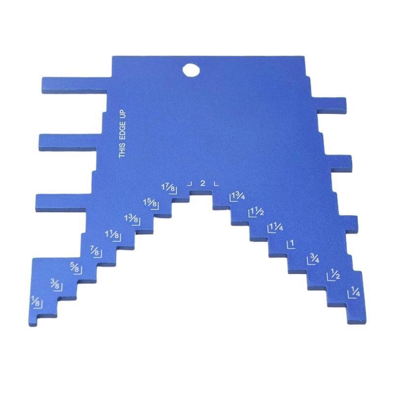 2 in 1 Mini Step Depth Gauge for Router & Table Saw Aluminum Alloy Woodworking