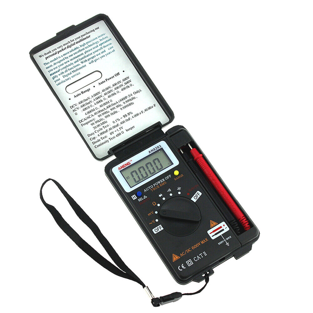 ANENG AN8203 DMM Integrated Handheld Pocket Mini Digital AC/DC  Multimeter