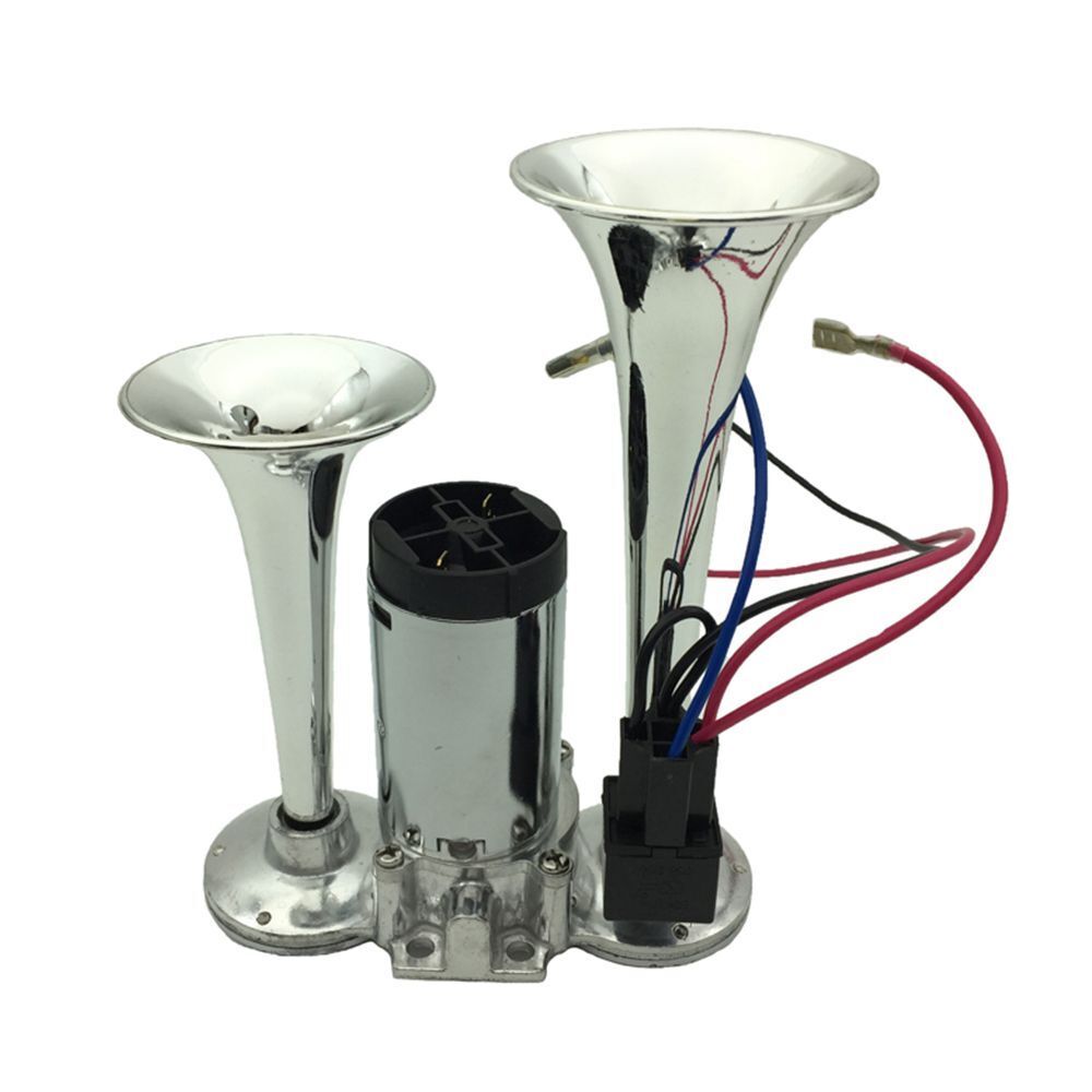 Trains Lorrys Boat Dual Trumpet Electric Horn Kit Dual Trumpet Car Air Horn Kit