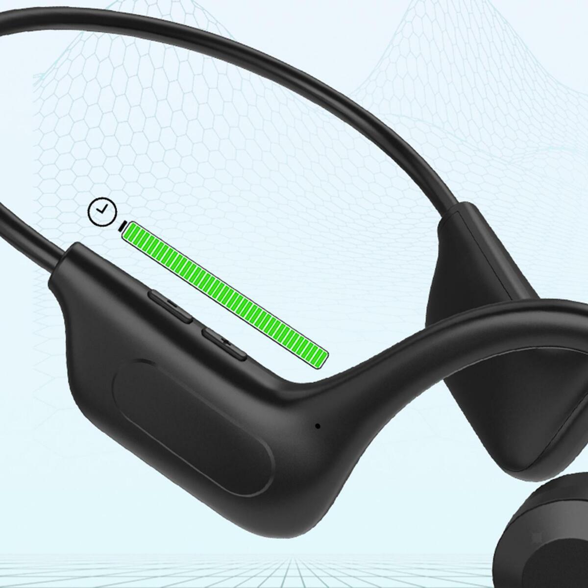 Air Conduction Headphone  5.1  Headset Flexible with microphone rophone