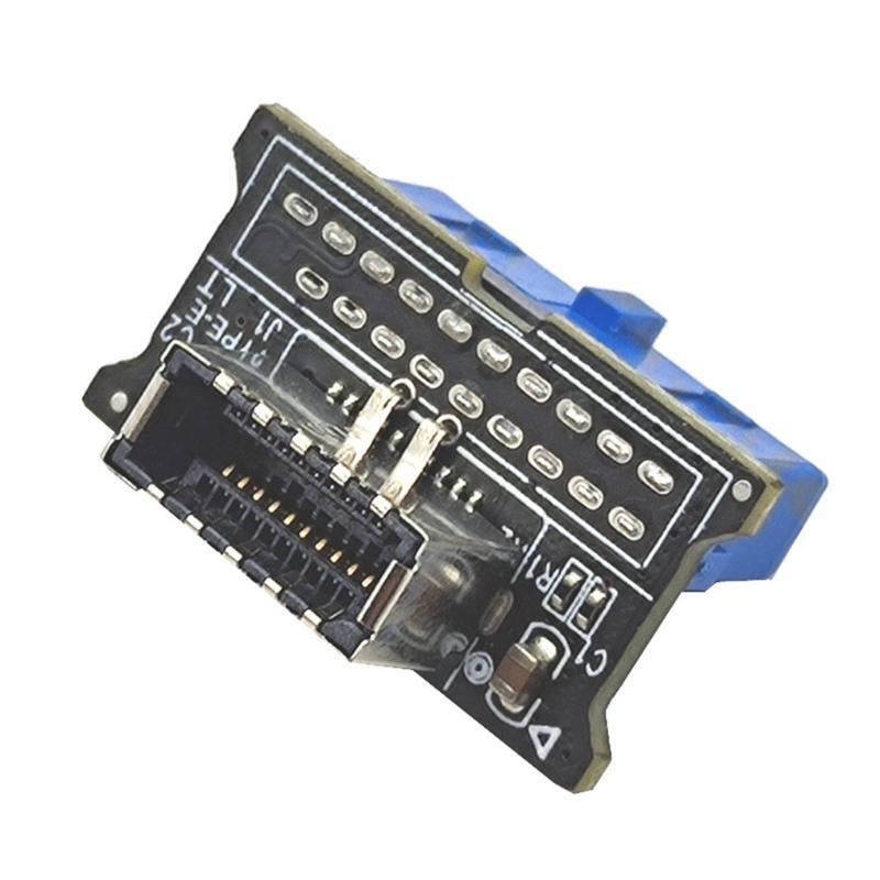 USB 3.0 Front 19PIN to 3.1 Type-C Front Panel Header Type-E Adapter 20 to 19 Pin