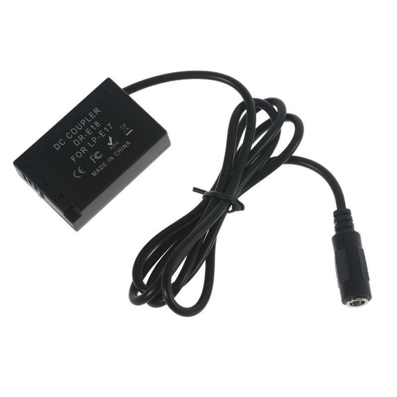 USB-C AC Adapter DR-E18 Charger LP-E17 Battery for Canon 800D 77D 8000D Kiss X8i