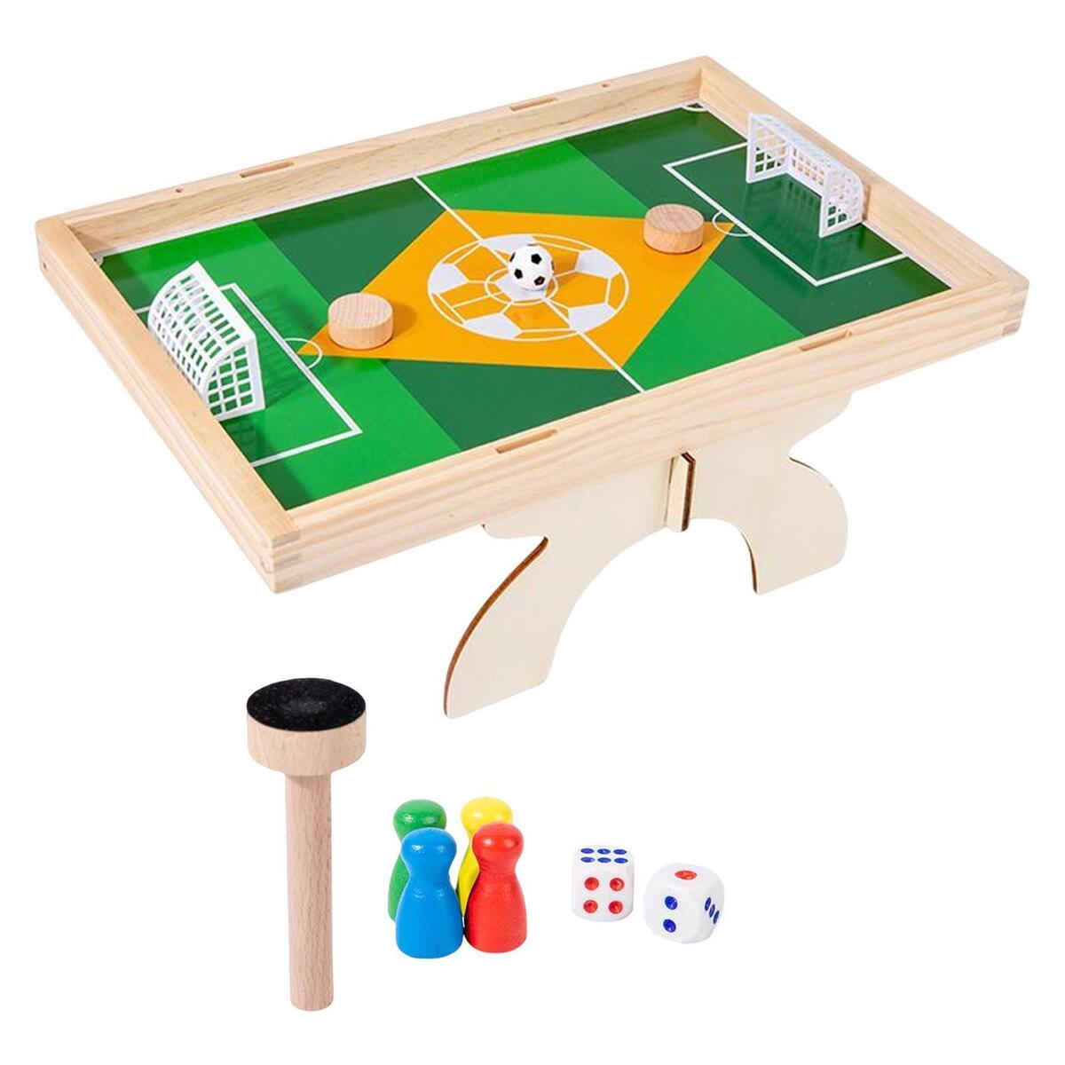 Wooden Tabletop Football Game Flying Chess Table Top Soccer for Children