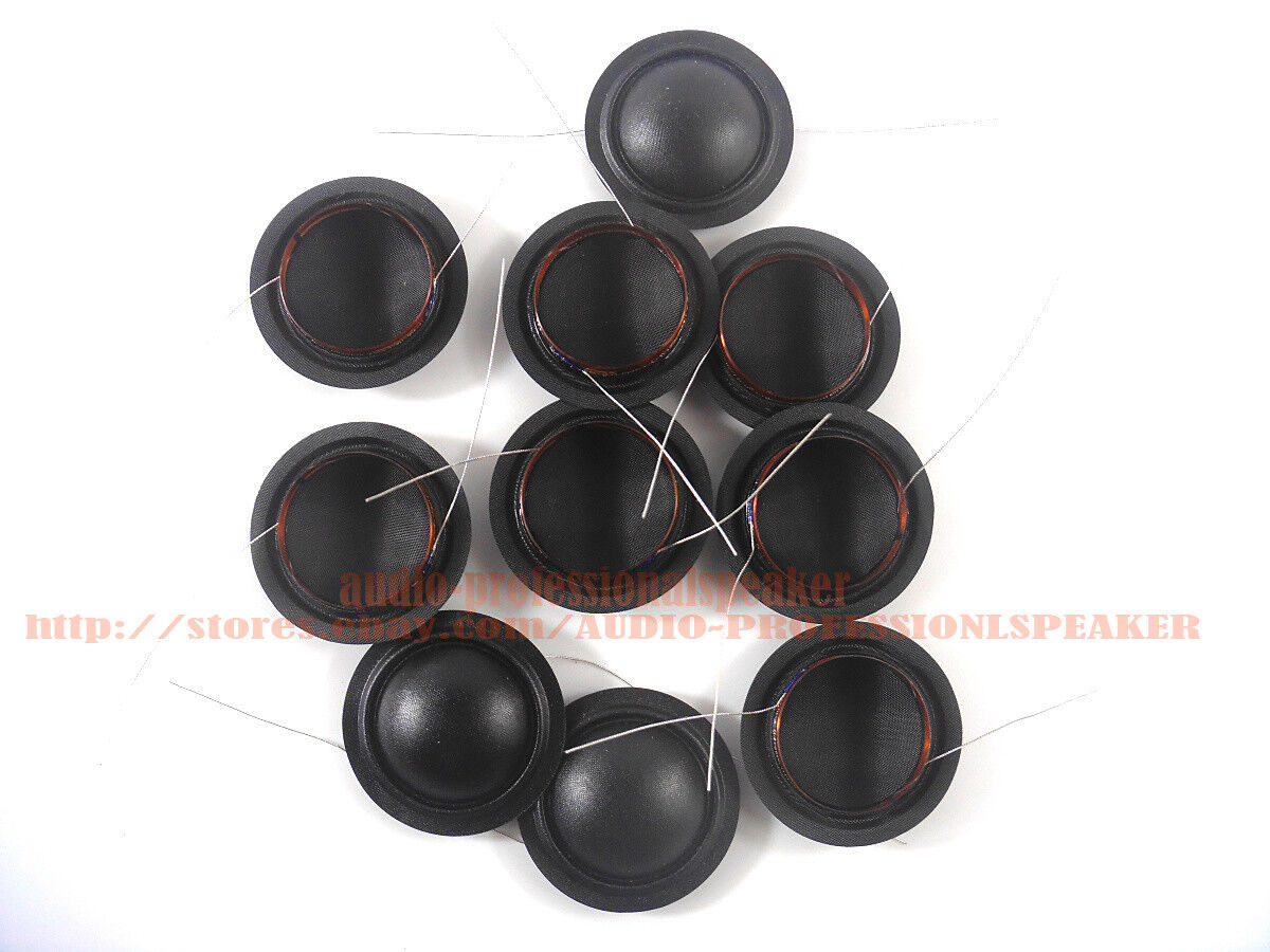 10pcs 25.4mm 25.5mm (1") Black silk diaphragm dome Tweeters voice coil 8ohm