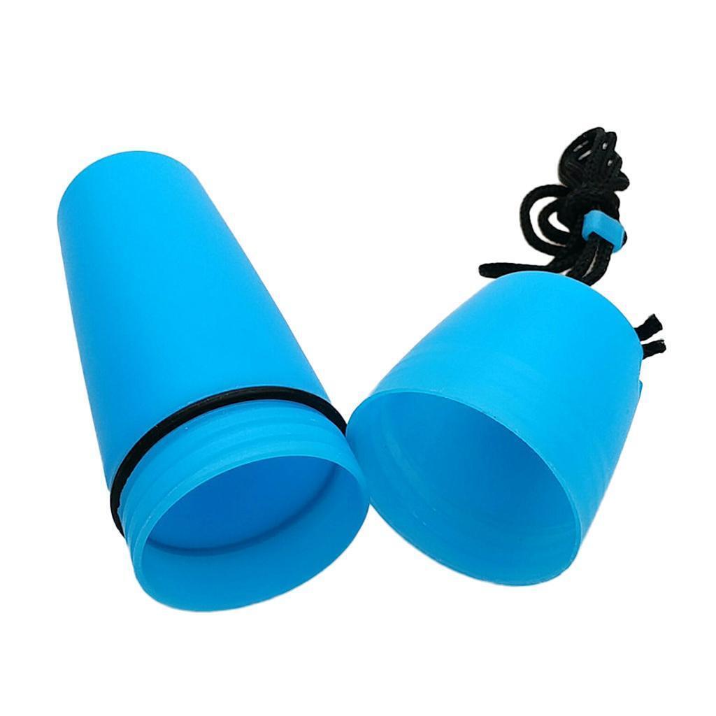 Dry Bottle Box Waterproof Container Holder for Scuba Dive Kayak Surf Floats Blue