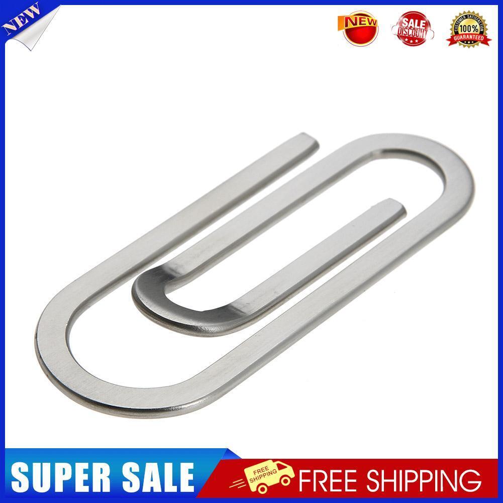 Stainless Steel Metal Money Clips Paper Clip Holder Folder