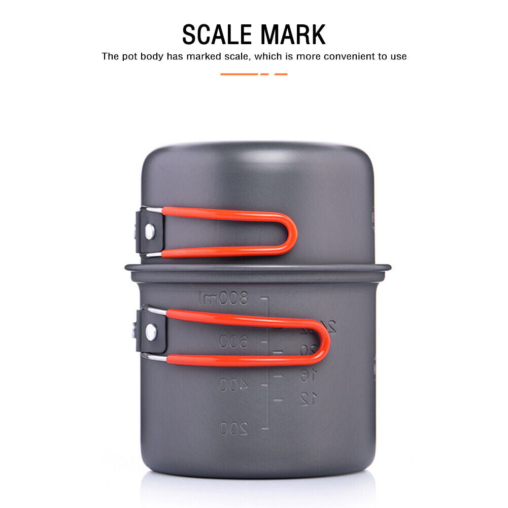 WIDESEA Outdoor Camping Pot Cooking Travel Hiking 1 Person Cookware Sets