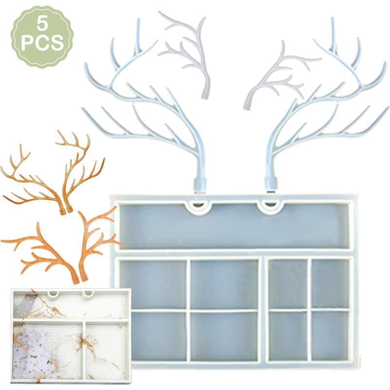 Antlers Jewelry Holder Mold Display Jewelry Tray Silicone Mould Tree Holder