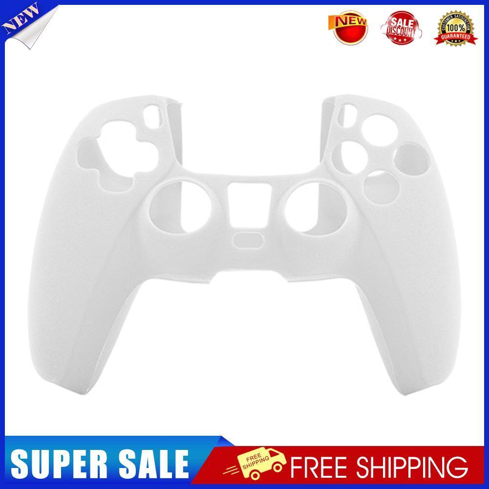 Silicone Game Controller Cover for SONY PS5 Joystick Skin Case (White)