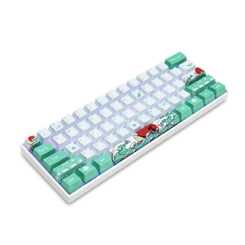 Coral Sea 123 Keys OEM PBT Keycaps for Mechanical Keyboard Cherry MX Switches
