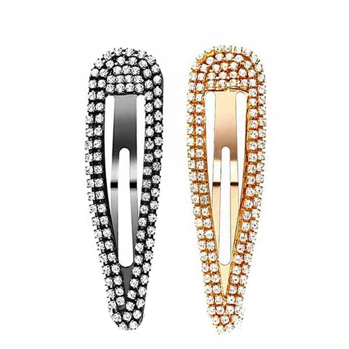 Accessories Crystal Snap Clip Hair Clips Snap Hairpin Hair Barrette Hair Pins