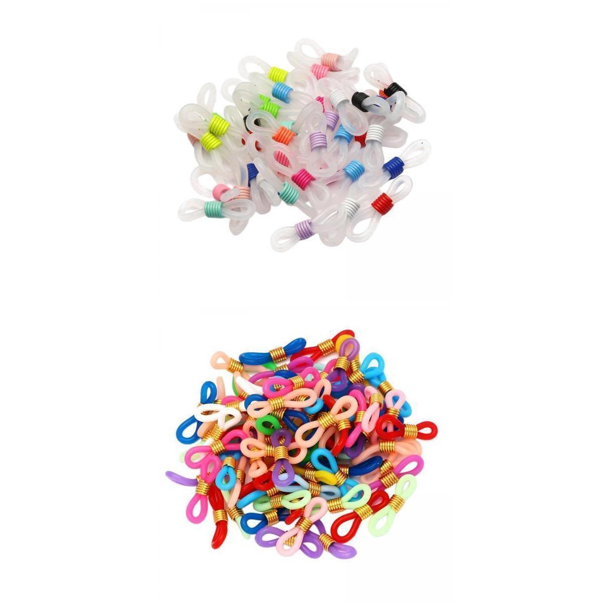 Pack of 100 Eyeglass Chain Strap Holder Loop Ends for Eyeglasses