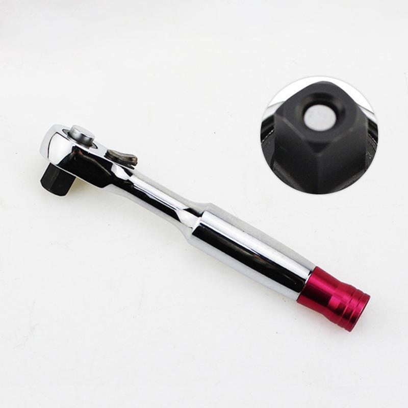 Practical 1/4 Inch Spanner Ratchet Wrench w/ 5° Movement 72 Teeth Wrench for Car