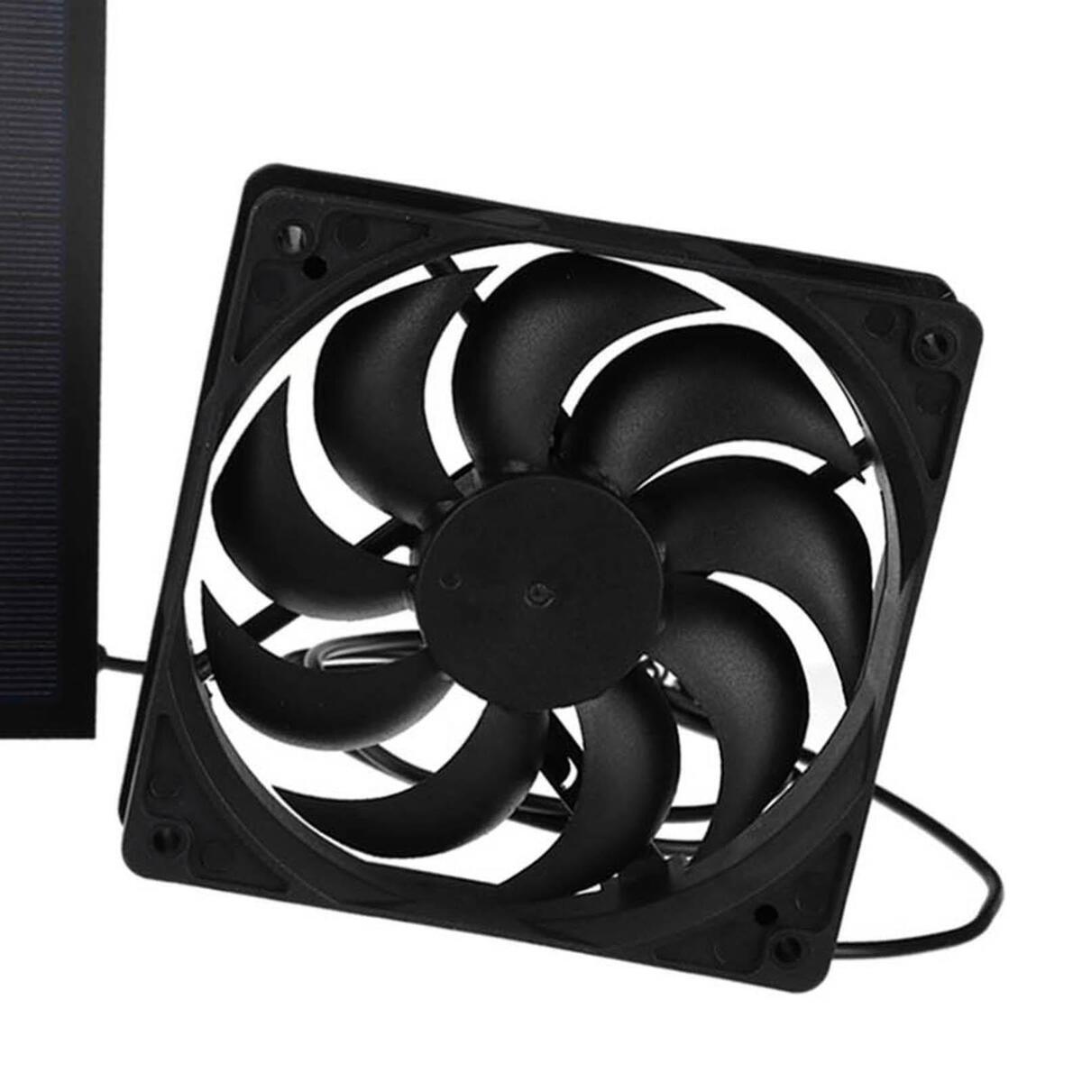Outdoor Solar Panel Exhaust Fan Ventilator Fan for Chicken Coops Pet Houses