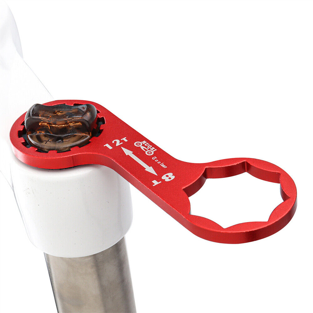 MUQZI MTB Bicycle Front Fork Cap Removal Wrench for XCM/XCR/XCT/RST (Red)