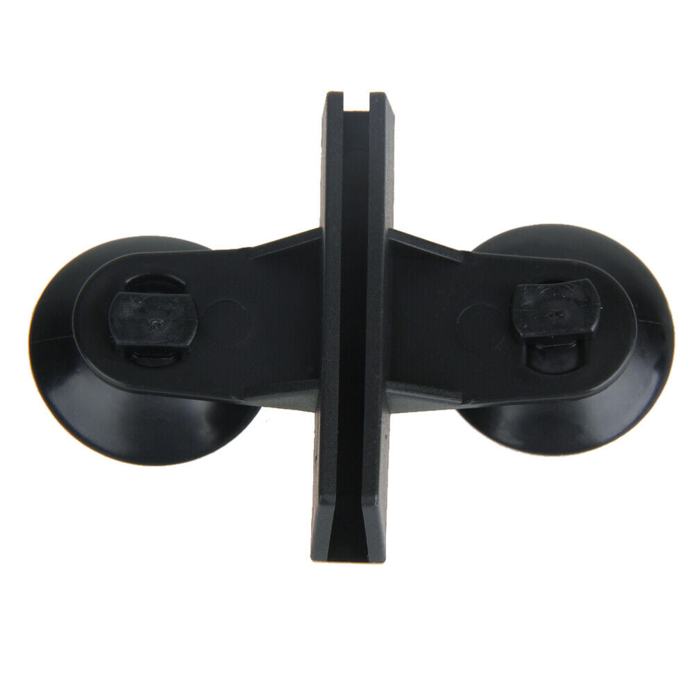 5x Black Plastic Divider Sheet Holder Suction Cups for Aquarium Fish Tank