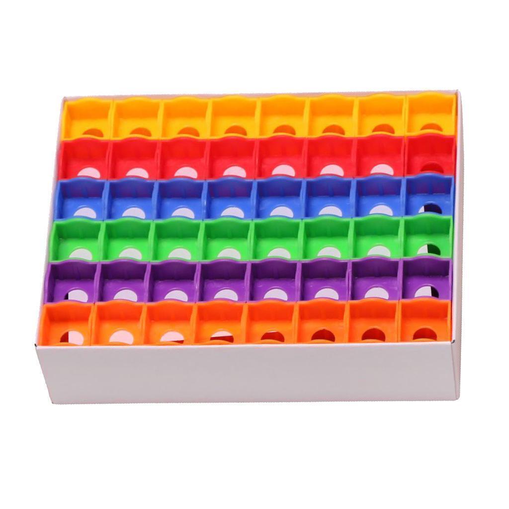 144 Pieces/Box Multicolor Billiards Snooker Pool Cue Tip Chalk Holder Case for