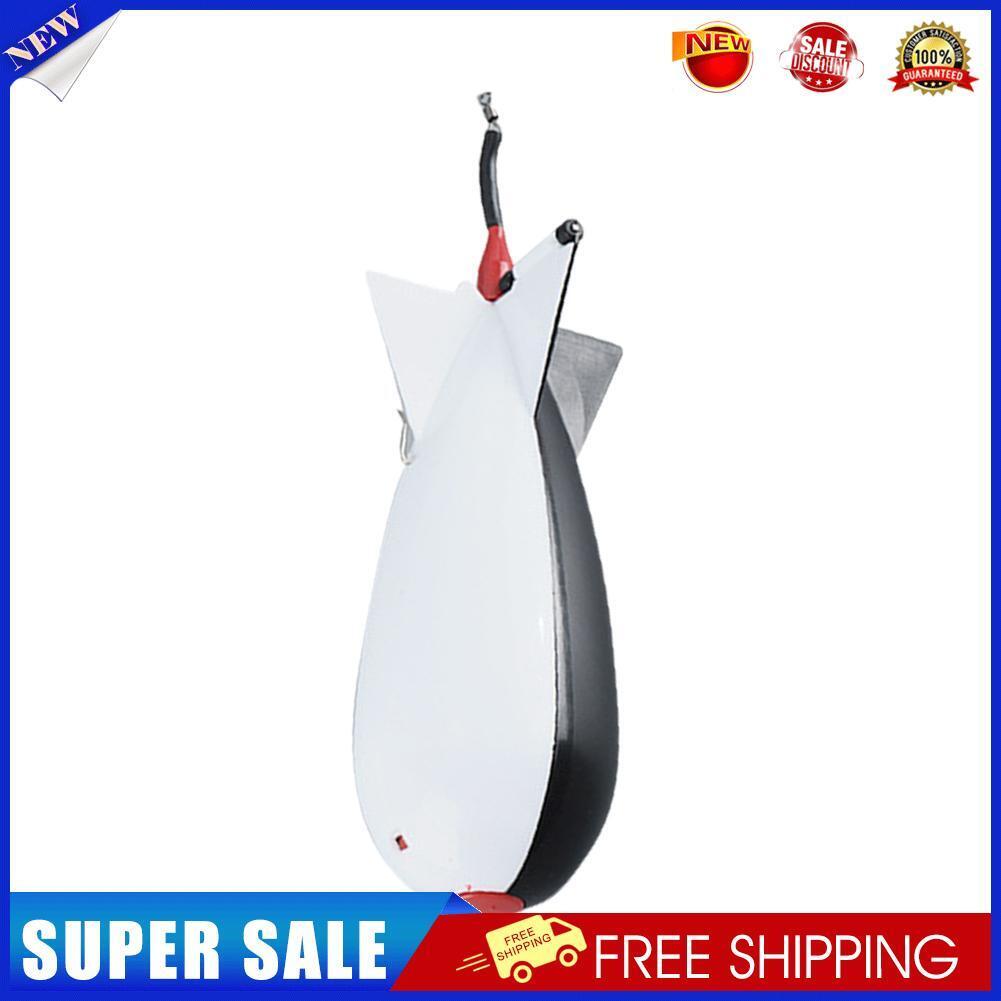 Carp Fishing Rockets Feeders Float Bait Lure Holder Tool (Black+White S)