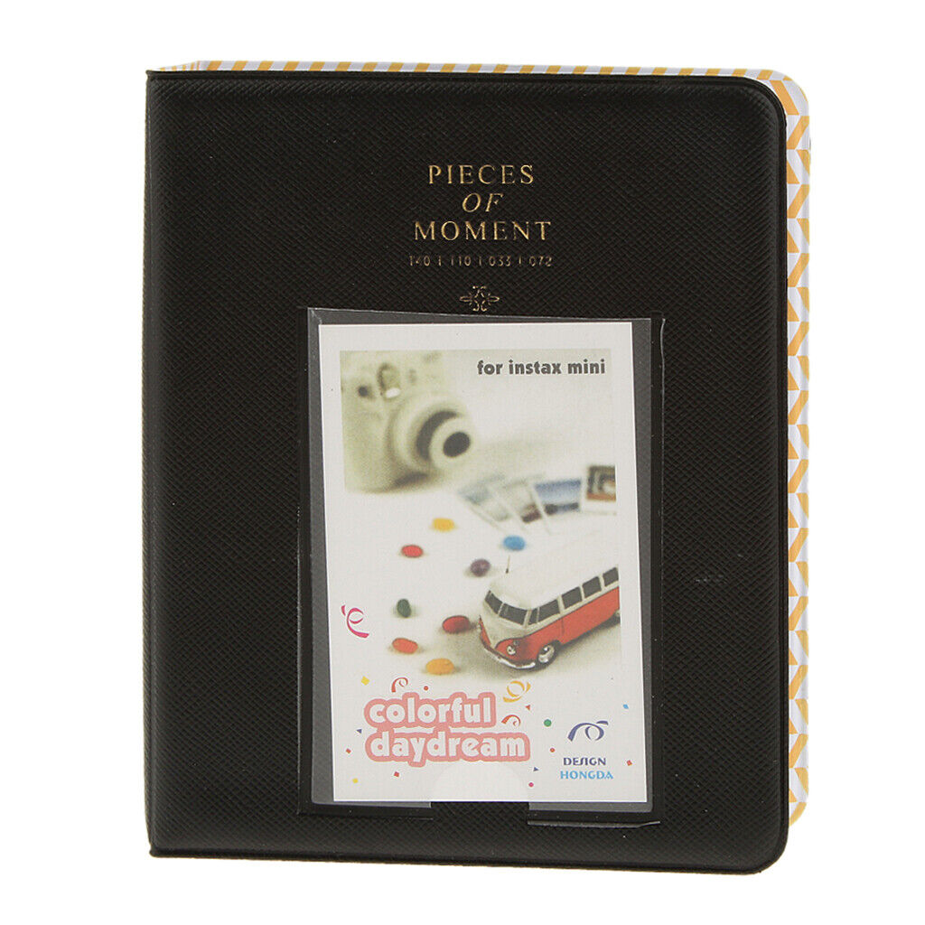Photo Album  Storage Case Mini  64 Photos for  Black