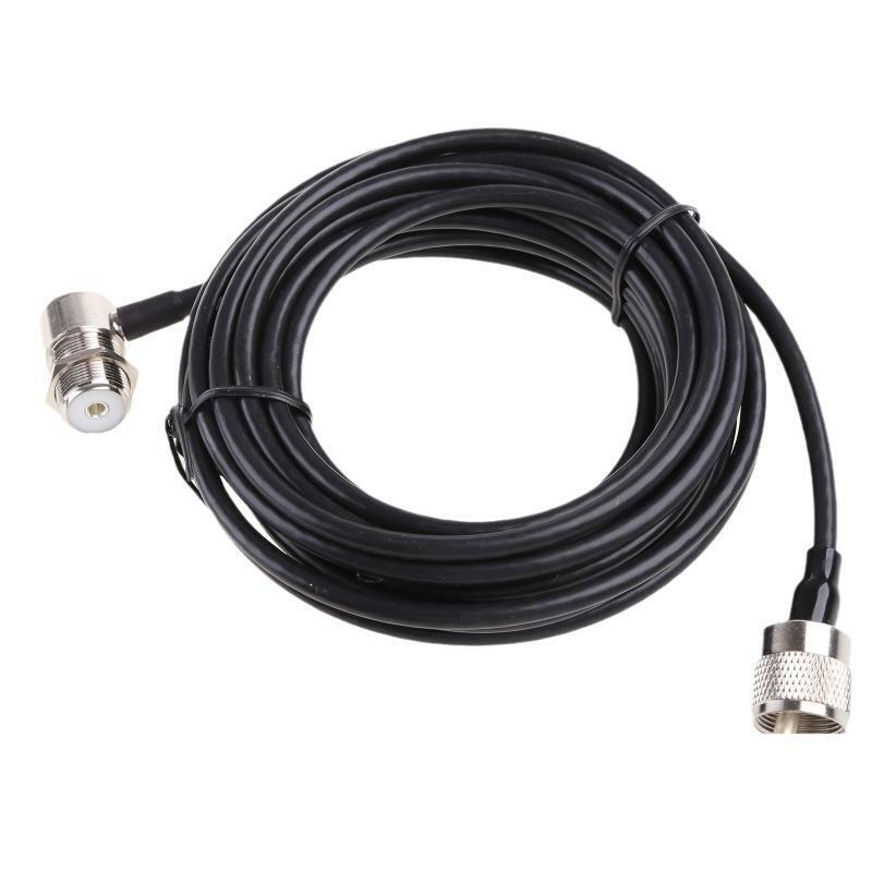 PL259 Male - SO239 Female Low Loss Coax Extension Cable for Ham Radio Durable