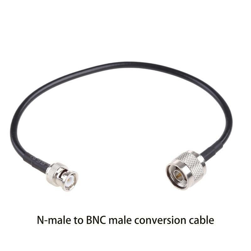 N to BNC Coax Cable Ultra Low Loss 200 Type for Ham Radio 30cm/11.81inch Black