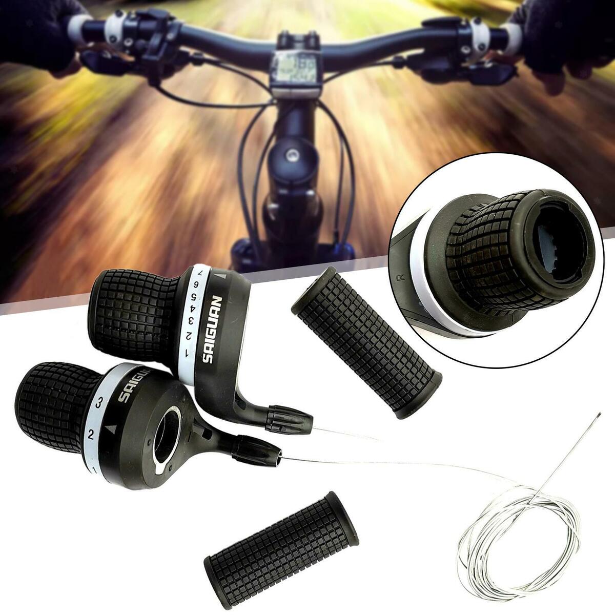 Bike Twist Grip Shift Gear Bicycle Shift Lever Twist Shifter 3x7 Speed