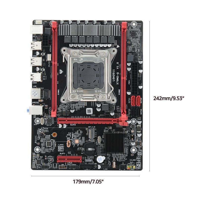 X79M2-Q LGA 2011 Desktop Motherboard DDR3 x 2 Memory Slot NVME M.2 64GB 8 x USB2