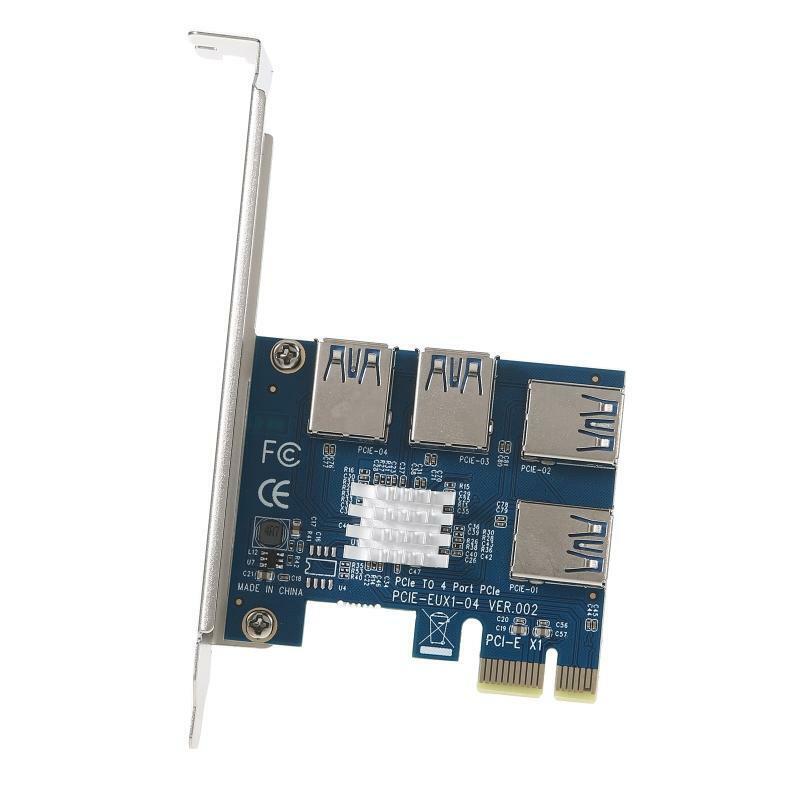 PCI-E 1x to 4x Adapter Board Extension Card PCI-E 1 to 4 USB 3.0 Adapter Card
