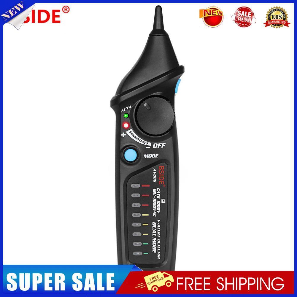 BSIDE Non-Contact AC 12-1000V Voltage Detector LED Light Voltage Test Pen