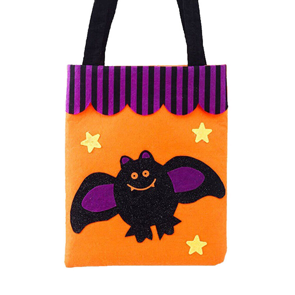 Halloween Non-woven Candy Bags Trick or Treat Tote Party Decoration (Bat)