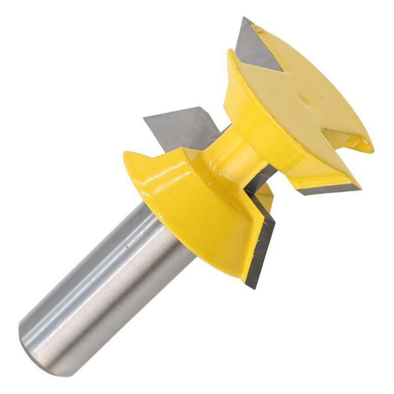 2PCS 120 Degree Lock Miter Finger Joint Router Bits 1/2'' Shank Milling Cutter