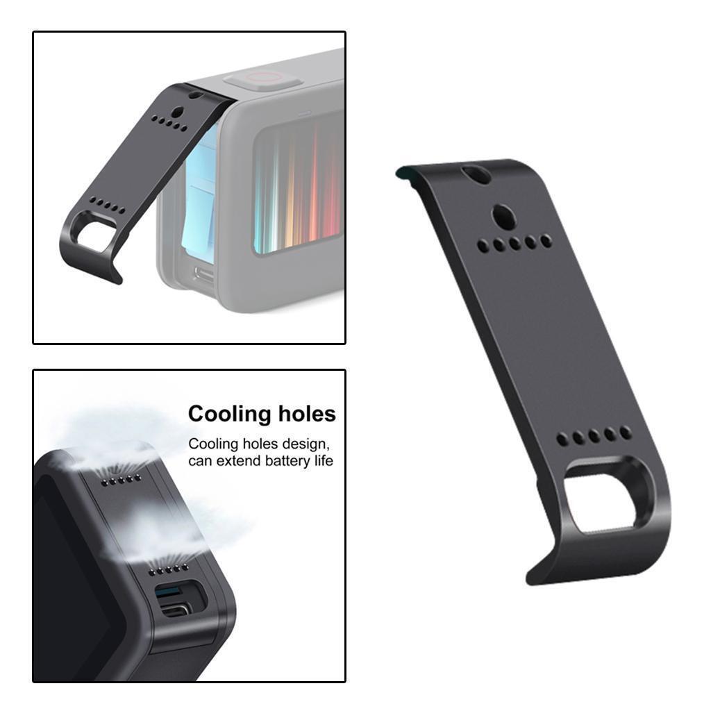 pour Gopro  9 Couvercle de La Batterie Porte Latérale Amovible Port