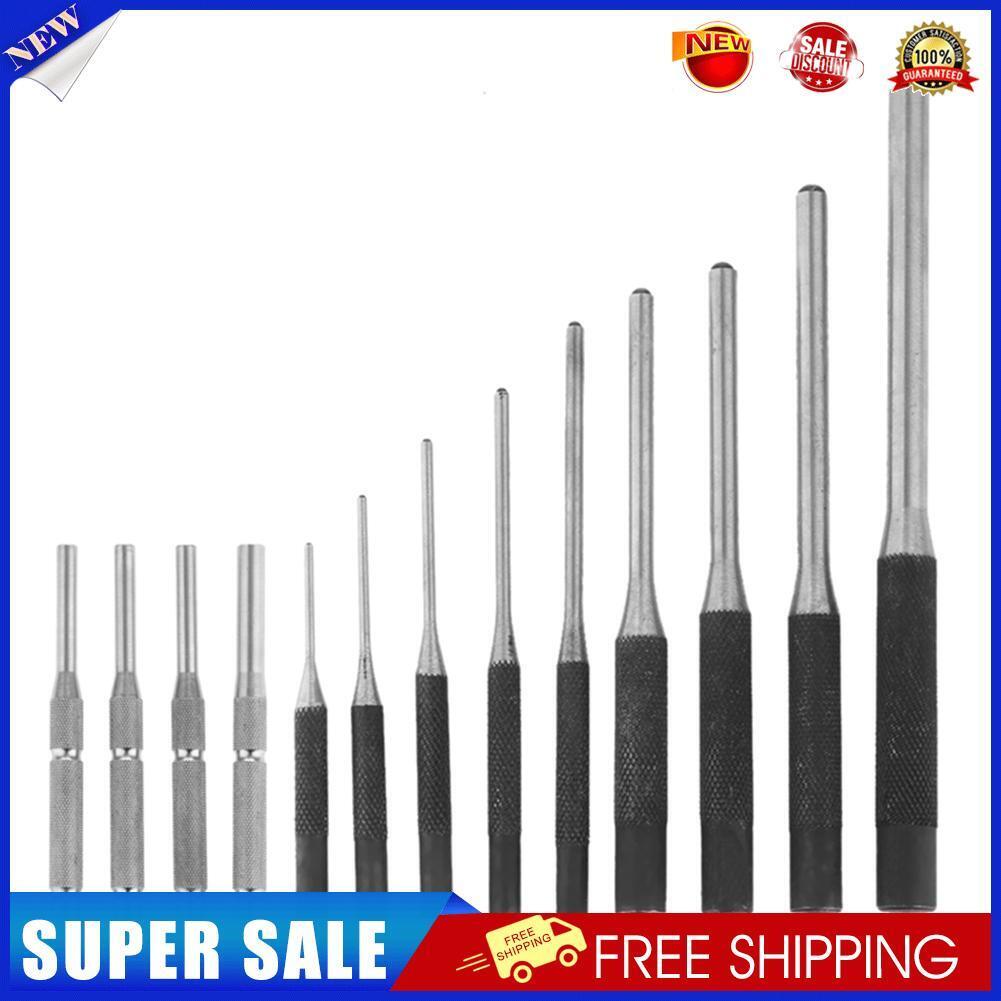 13pcs Round Head Pins Punch Set Hollow End Starter Roll Pin Punch Tools Kit