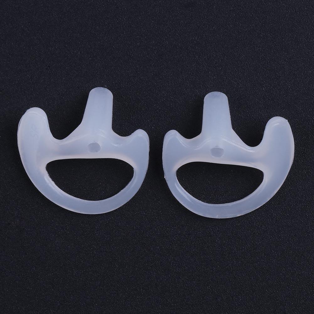 Soft Ear Bud for Covert Acoustic Tube Earpiece for Two-way Radio(White S)