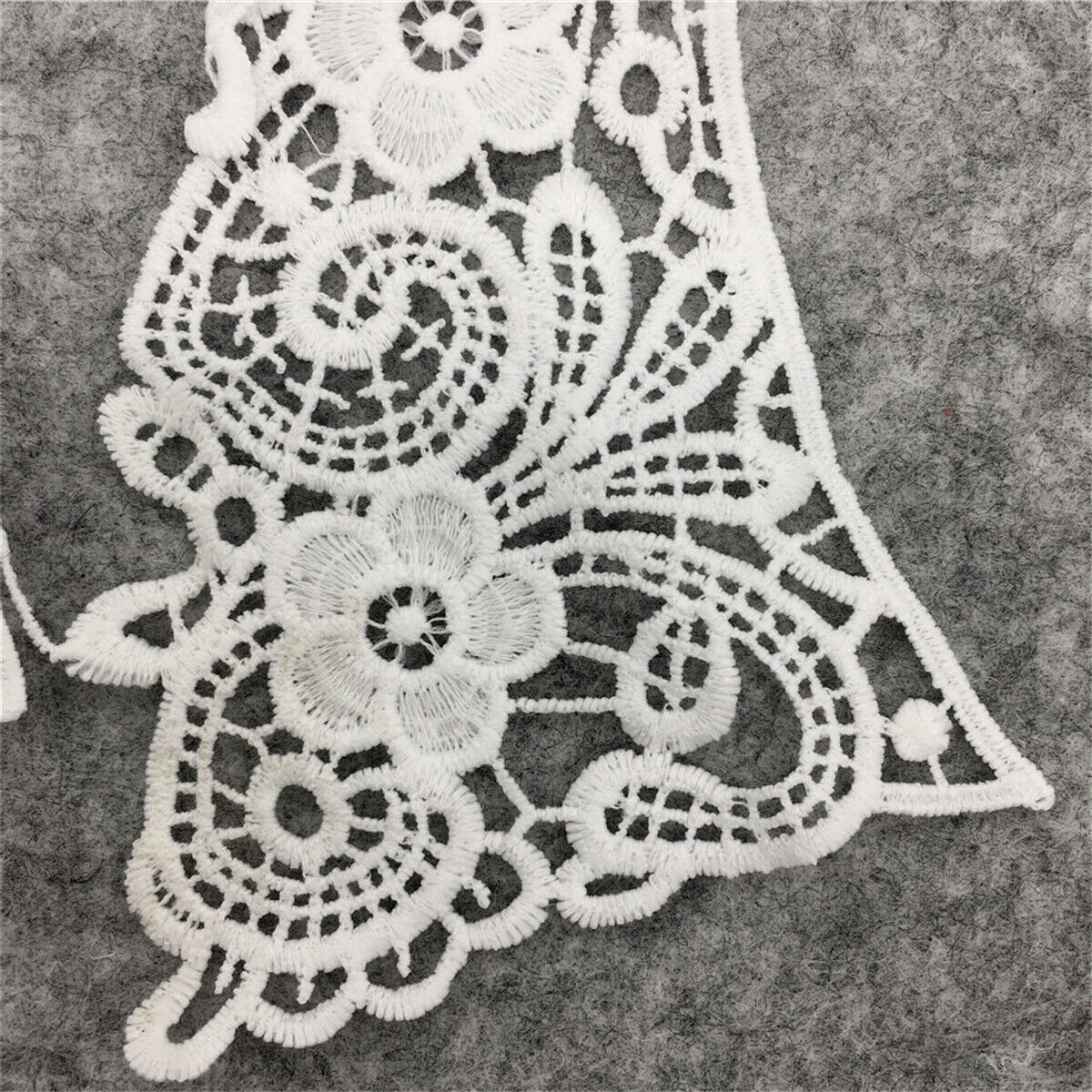 Hollow Lace Collar Trim Neckline Embroidered Applique Wedding Dress DIY Sewing