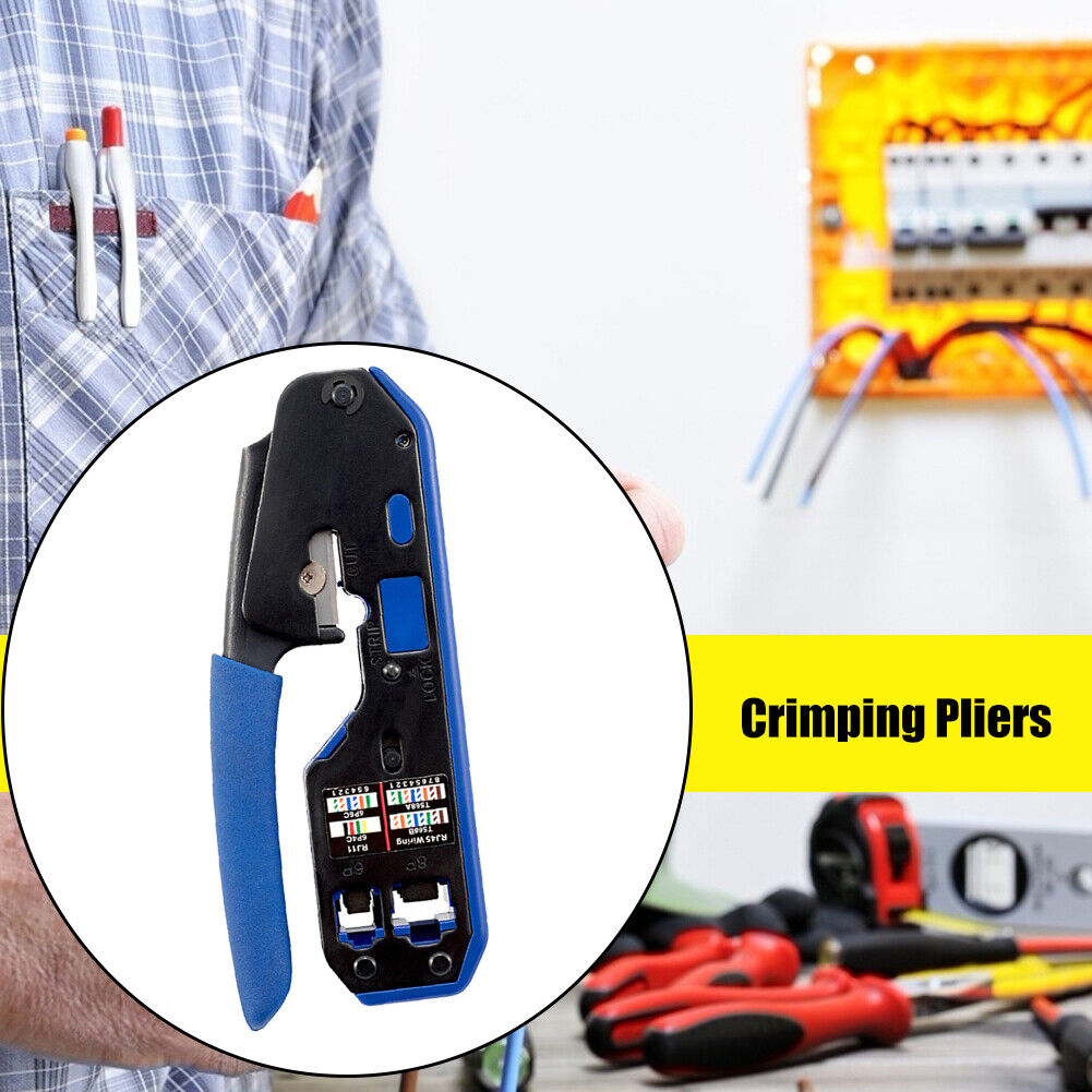 Multifunction Connector Crimp Plier Cable 8P/6P/CAT5/CAT6 Crystal Head Clip