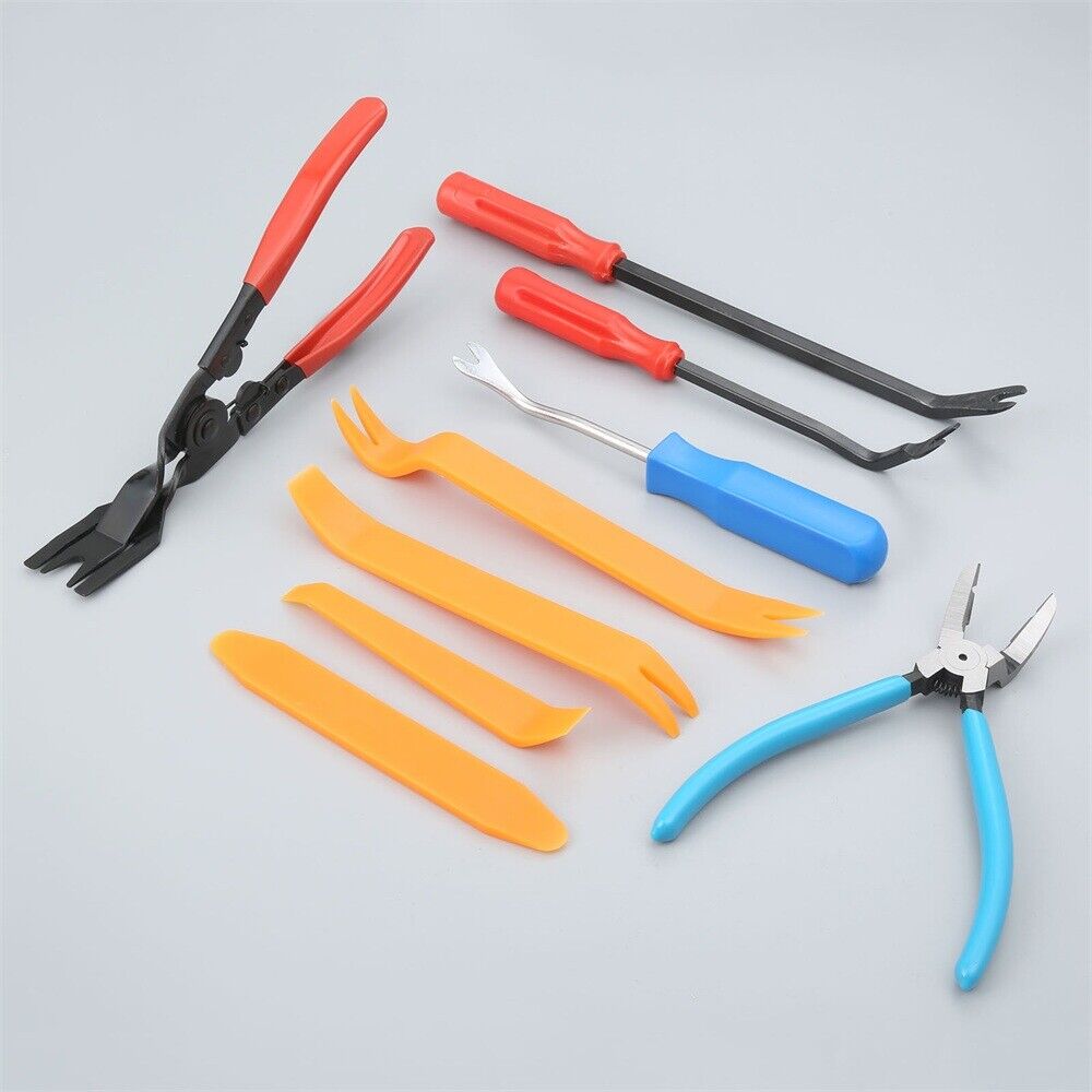 Set Reapir Tool Panel Removal Repair Open Pry Car Auto Dash Door Radio Trim 9pcs