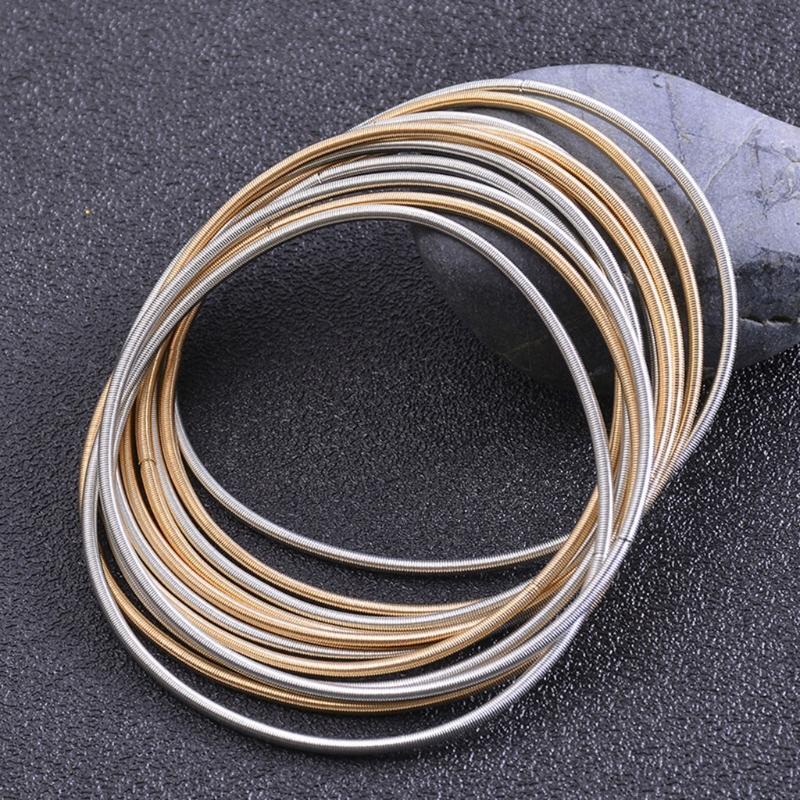 Spring Bracelet Retractable Carbon Steel Wire Bracelet String Jewelry Bracelet