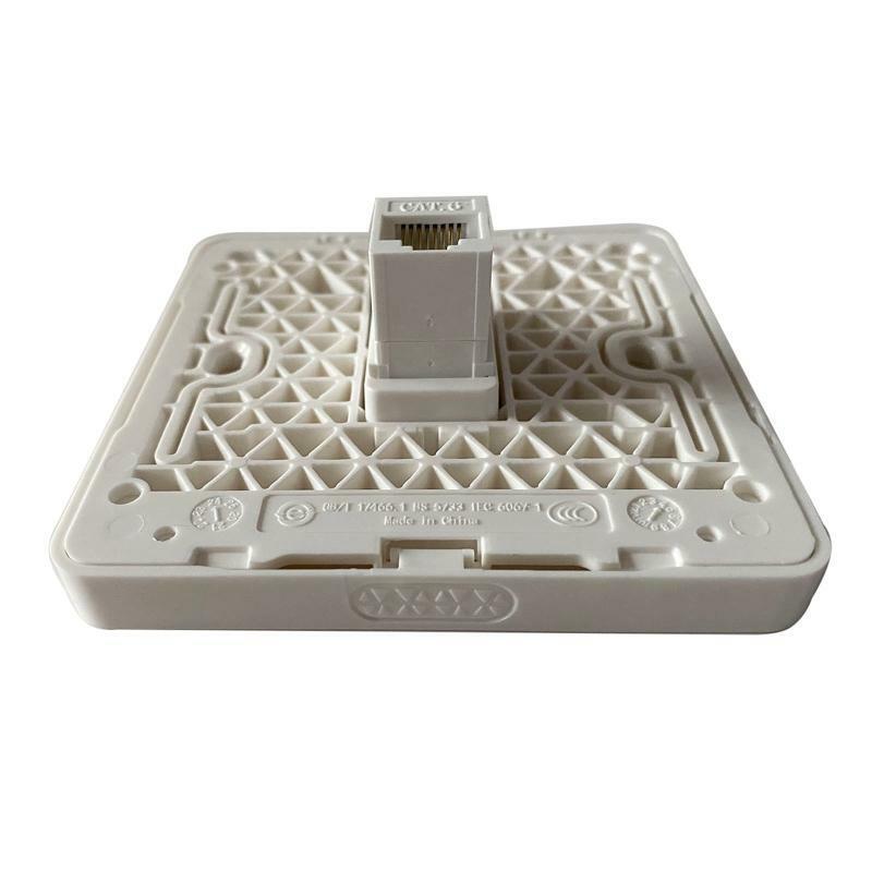 Female To Female CAT6 RJ45 LAN Faceplate 86x86mm Internet Straight Plug Outlet