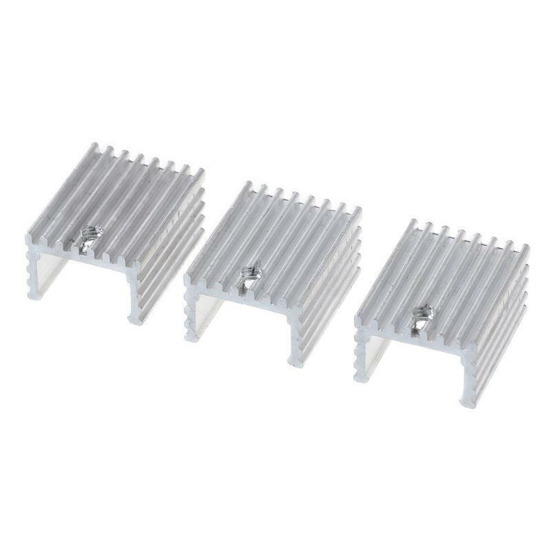 10Set TO-220 Cooling Radiator Aluminum Sheet Heatsink Transistor Heat Sink Pads