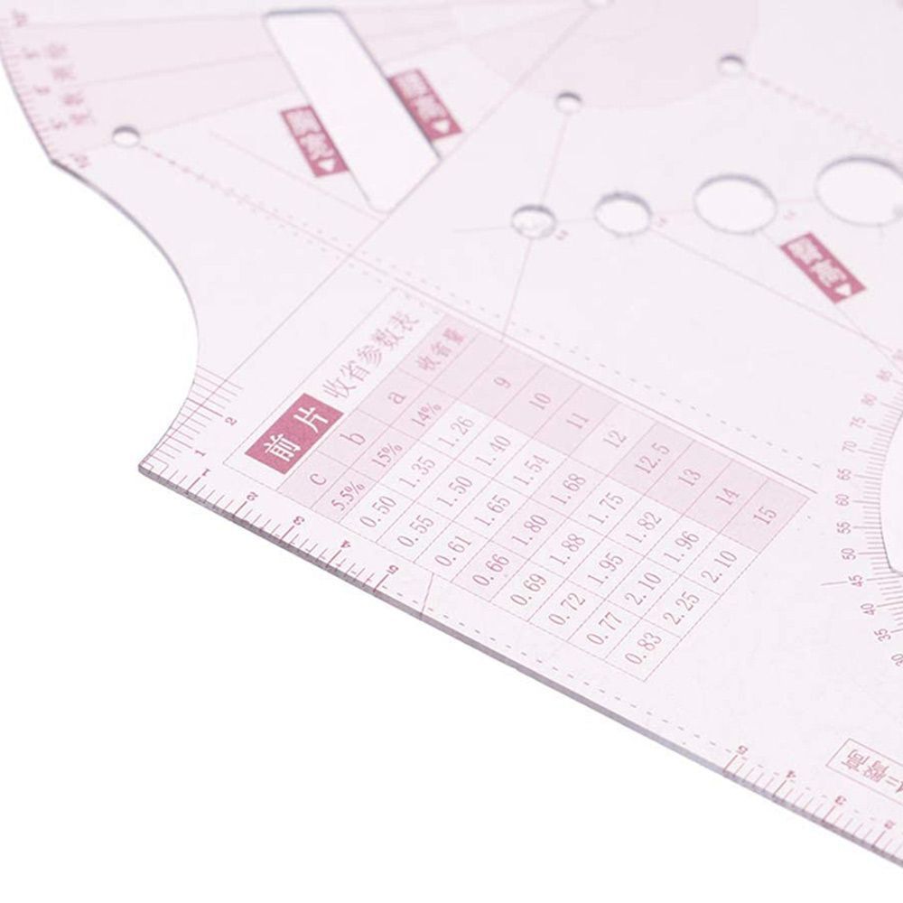 Tools Sewing Ruler Clothing Design Ruler Measuring Ruler Quilting Template Kit