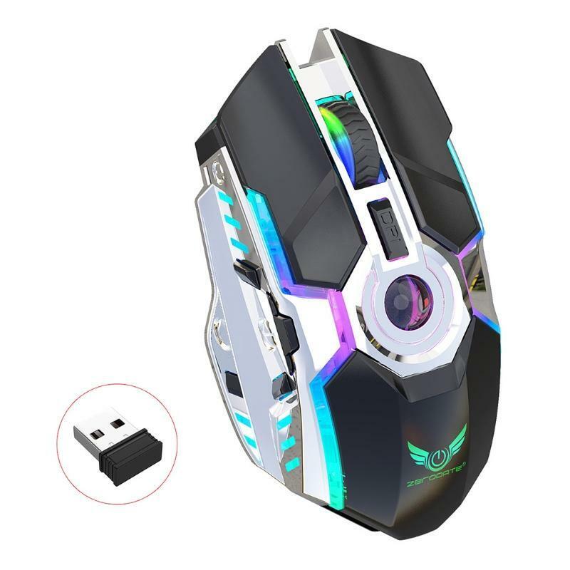 Rechargeable 2.4G Wireless Gaming Mice with 2400 DPI Cursor PC Gaming Mice