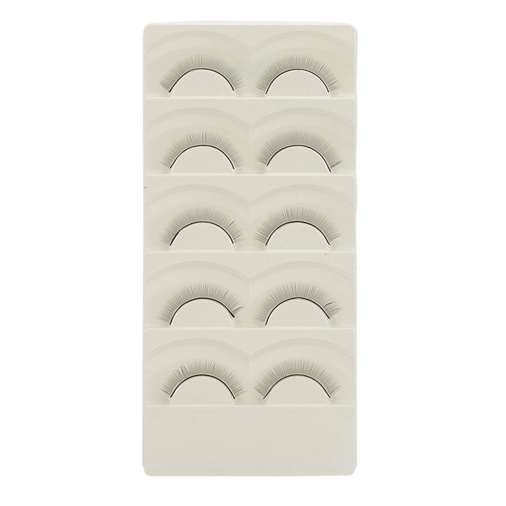 5 Pairs  Eyelashes Extension Makeup Handmade Long False Lashes Sparse