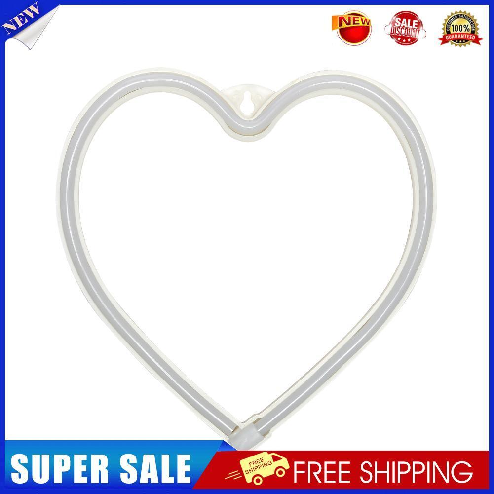 LED Neon Light Heart Sign Night Lamp Xmas Valentine Day Decor Gift (Pink)